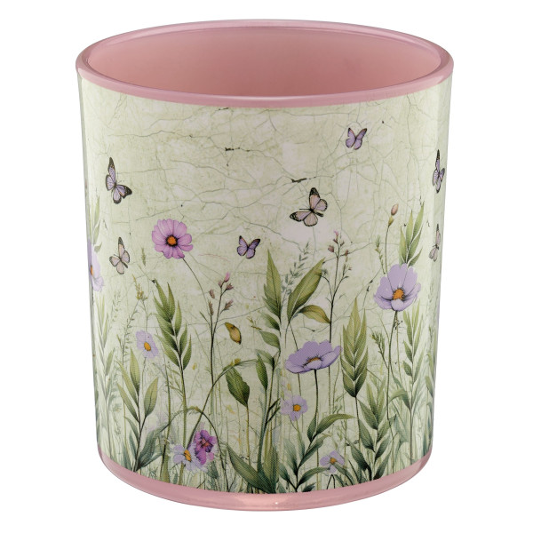 Teelichthalter INSTYLE in lavendel aus Glas