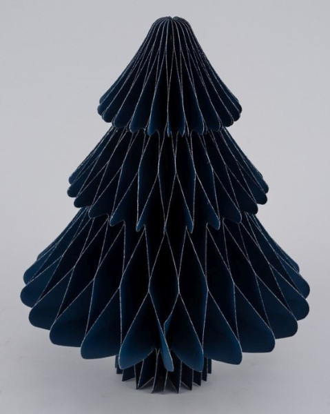 Weihnachtsbaum in blau/silber aus Papier
