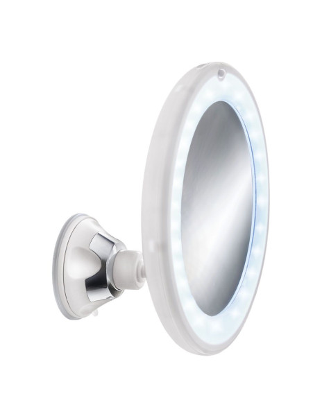 Kosmetikspiegel FLEXY LIGHT in weiß aus Glas