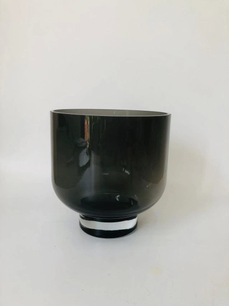 Windlicht SAMOA in Smoke aus Glas