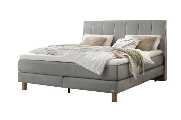 Boxspringbett HASENA REINA in 835-Monet steel