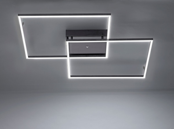 Deckenleuchte in schwarz aus Metall