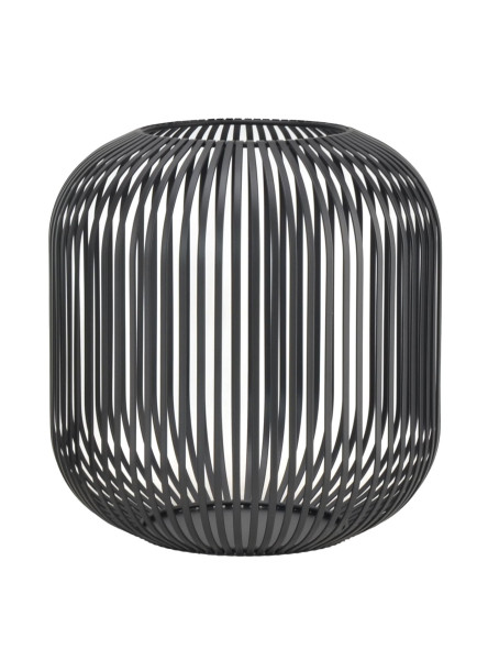 Laterne LUNARO in schwarz aus Metall