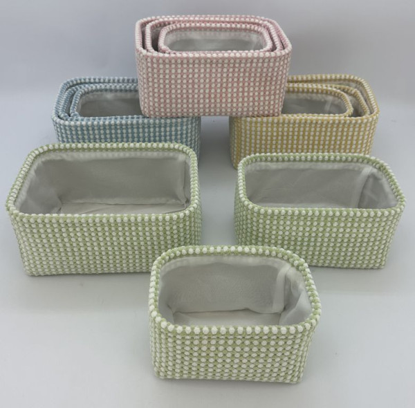 Korb RIMINI in natur aus Materialmix