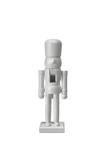 Nussknacker in weiß aus Holz