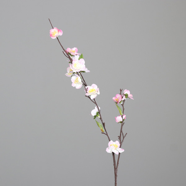 Kunstblume Kirschblütenzweig in rosa aus Kunststoff