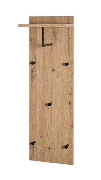 Wandgarderobe in mehrfarbig aus Materialmix