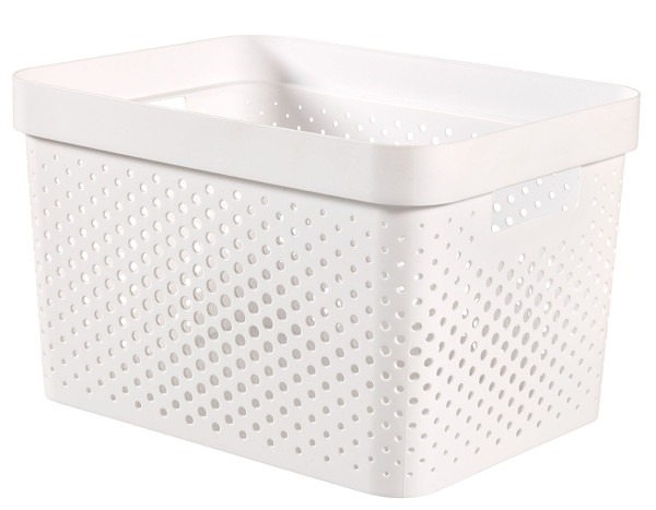 Box infinity RECYCLING in weiß aus Polypropylen