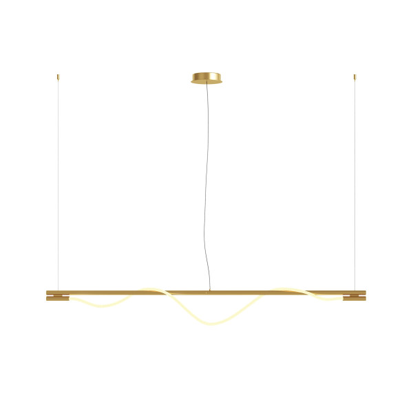 Pendelleuchte TAU in goldfarben aus Aluminium