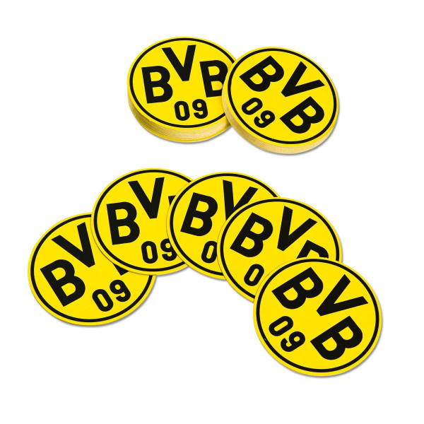 Bierdeckel BVB 50er-Set in mehrfarbig aus Pappe