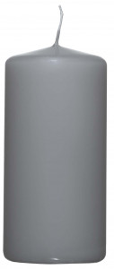 Kerze BASIC grau Kerze BASIC grau
