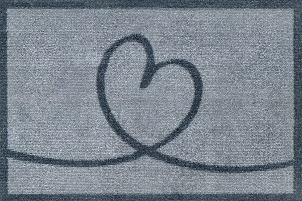 Fußmatte Lovita grey in grau