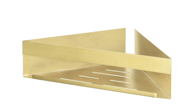 Eckablage TURBO-LOC® GENOVA in goldfarben aus Edelstahl