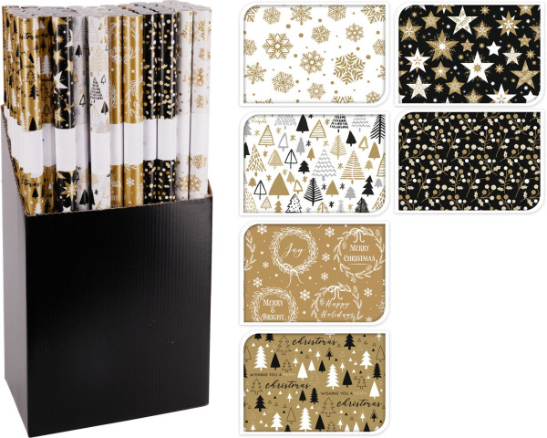 Geschenkpapier Rolle in mehrfarbig aus Papier