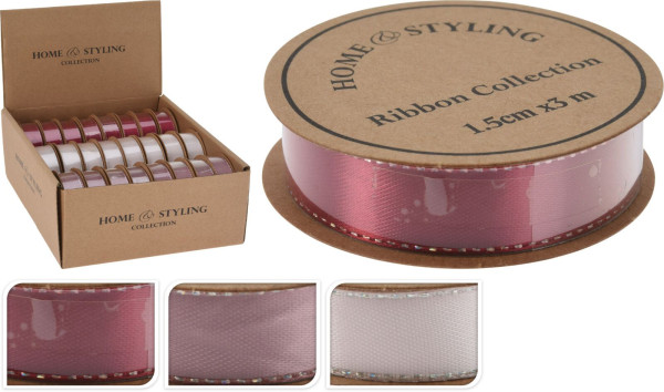 Geschenkband in mehrfarbig aus Polyester