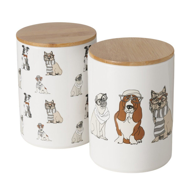 Vorratsdose ARCHY in mehrfarbig aus Steingut