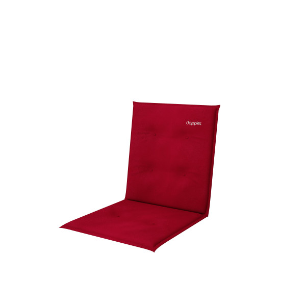 Sesselauflage DOPPLER LOOK niedrig in  rot aus Polyester
