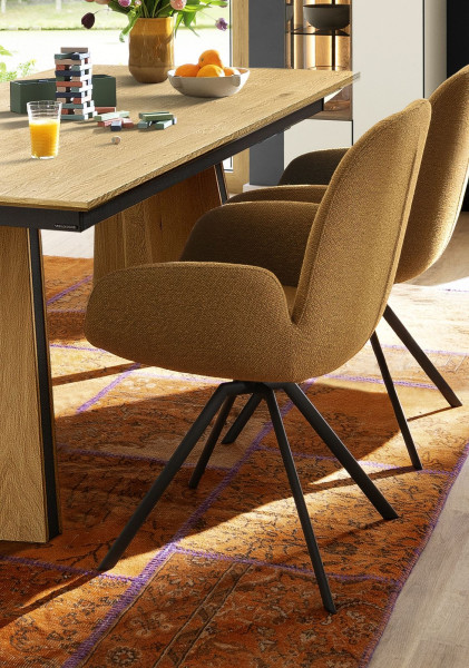 Armlehnstuhl VENJAKOB ELISA in braun