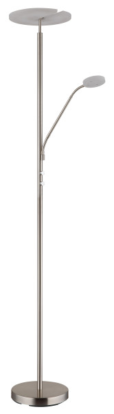 Stehleuchte STANFORD in Nickel aus Metall
