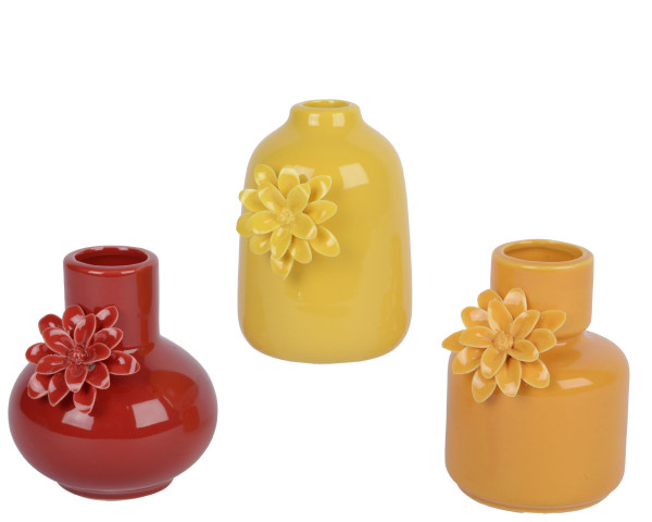 Vase in mehrfarbig aus Porzellan