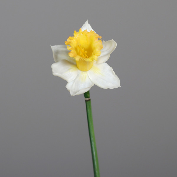 Kunstblume Narzisse in gelb aus Kunststoff