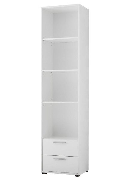 Standregal BIBO in weiß aus Dekor