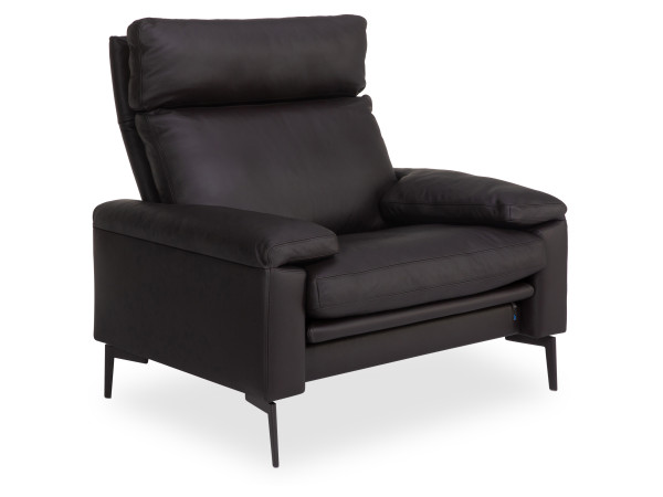 Sessel erpo PADUA in mocca aus Leder