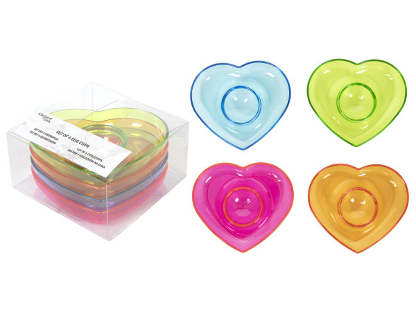 Eierbecher HEART in mehrfarbig aus Kunststoff