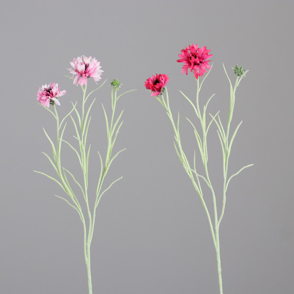 Kunstblume Kornzweig in pink aus Kunststoff