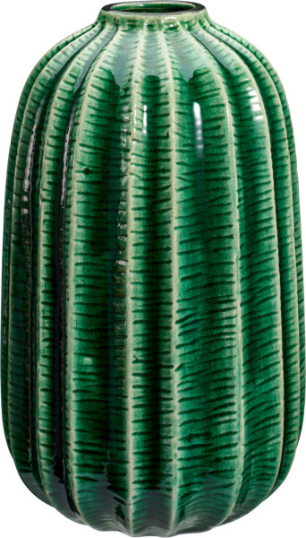 Vase RILLE in grün aus Dolomit
