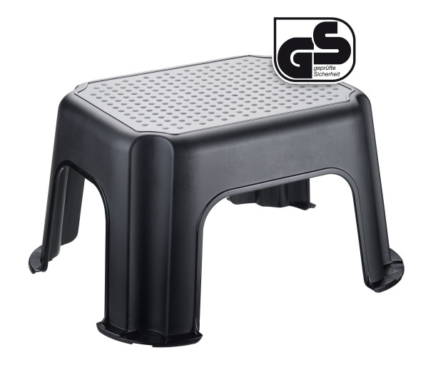 Hocker BASIC in schwarz aus Polypropylen