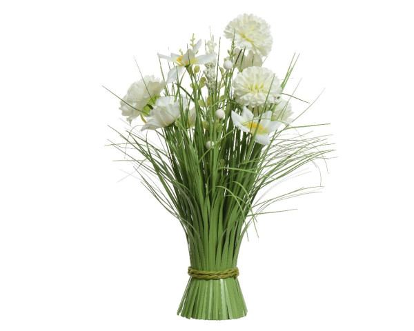 Kunstpflanze Gras in grün aus Polyester