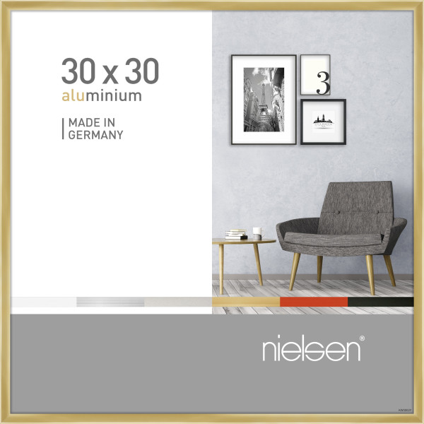 Bilderrahmen PIXEL in goldfarben aus Aluminium