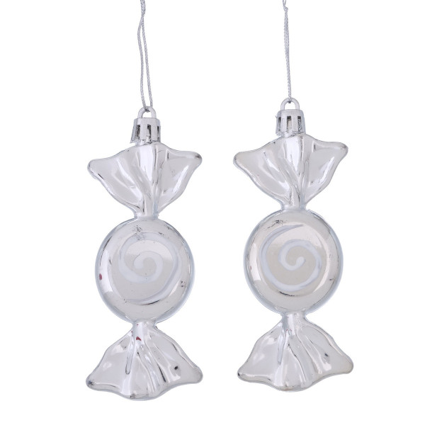 Weihnachtskugel-Set GOODY in mehrfarbig aus Kunststoff