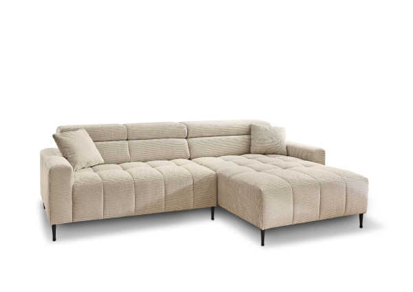 Polsterecke SHIKA in taupe aus Stoff