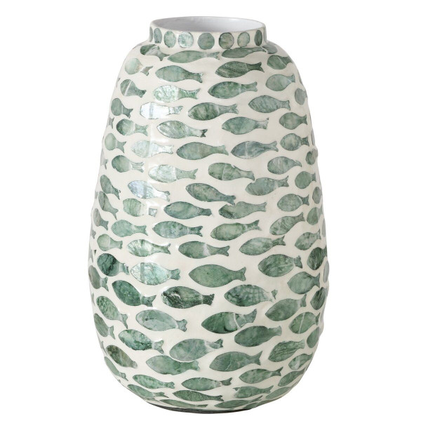 Vase MOSI in mehrfarbig aus 100 % Naturmaterial