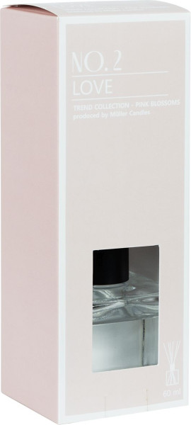 Raumbedufter LOVE in rosa aus Parfum