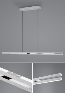 Pendelleuchte elements BEN in silberfarben aus Metall