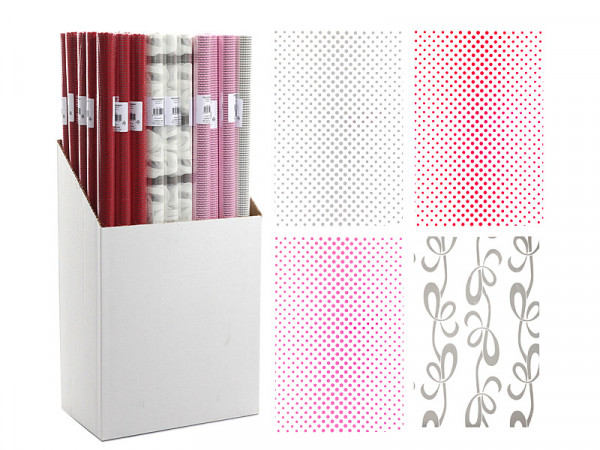 Geschenkpapier FOLIE Polyester bunt Cepewa 91077 (BT 70x200 cm)
