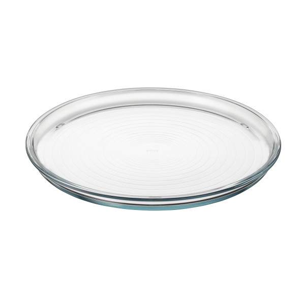 Back-/Servierteller in klar aus Glas