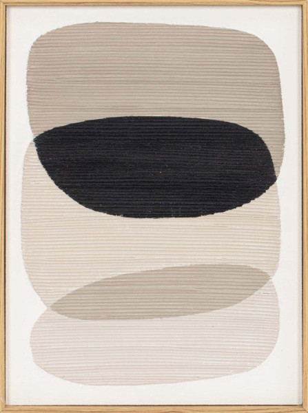 Gemälde EASY OF WEIGHT in beige aus Holz