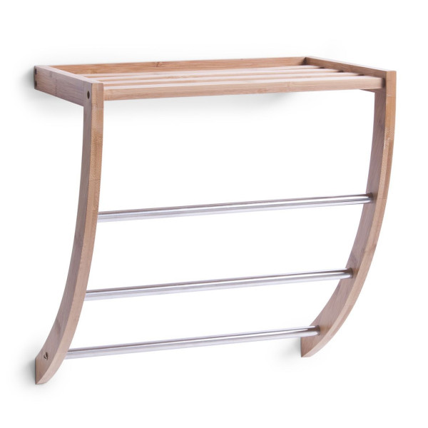Handtuchregal BAMBOO in braun aus Bambus