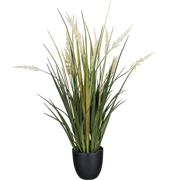 Kunstpflanze Gras im Topf in grün aus Kunststoff