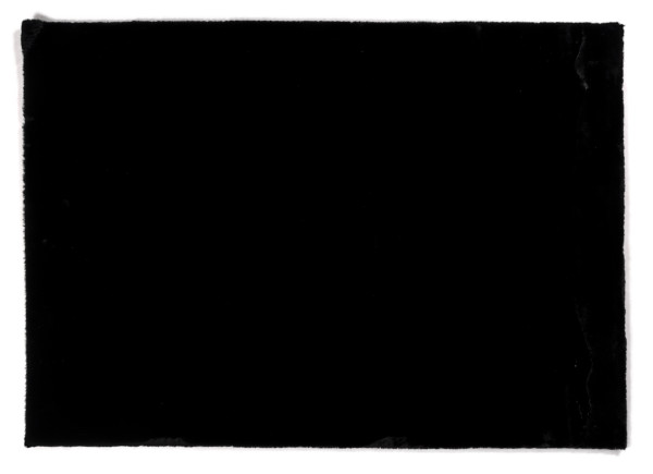 Teppich PLUSH rund schwarz in schwarz aus Polyester