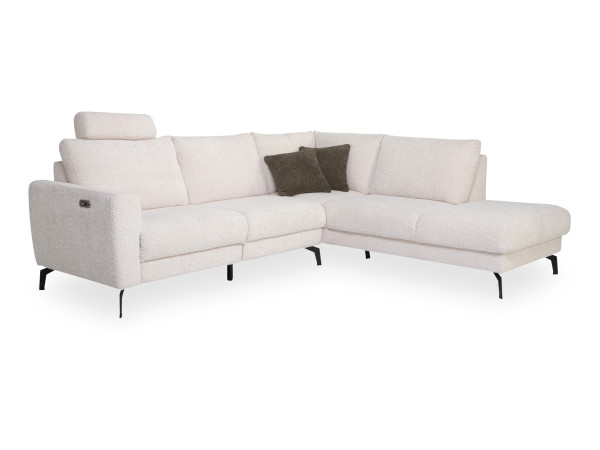 Polsterecke HARPER MONIZ in creme aus Stoff