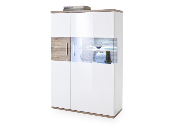 Highboard HARPER MARADI in weiß aus Melamin
