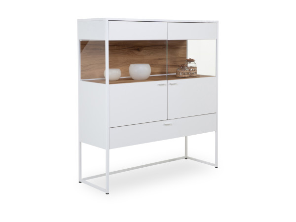 Highboard VENJAKOB PLAN X6 in weiß aus Lack