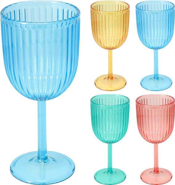 Weinglas SUMMER in mehrfarbig aus Acryl