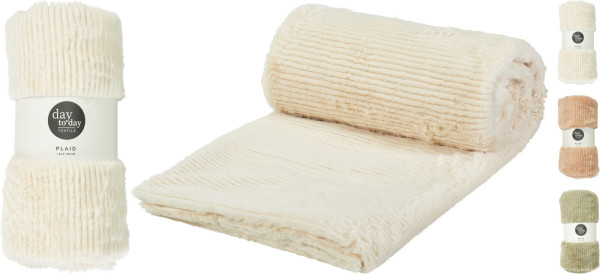 Decke TEDDY in mehrfarbig aus Polyester