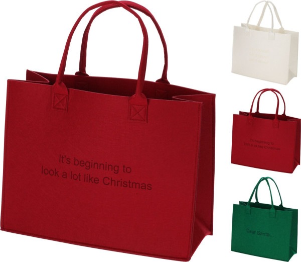 Shopper in mehrfarbig aus Filz